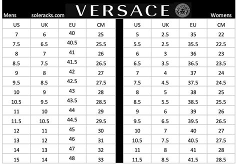 versace swim size guide|Versace size chart.